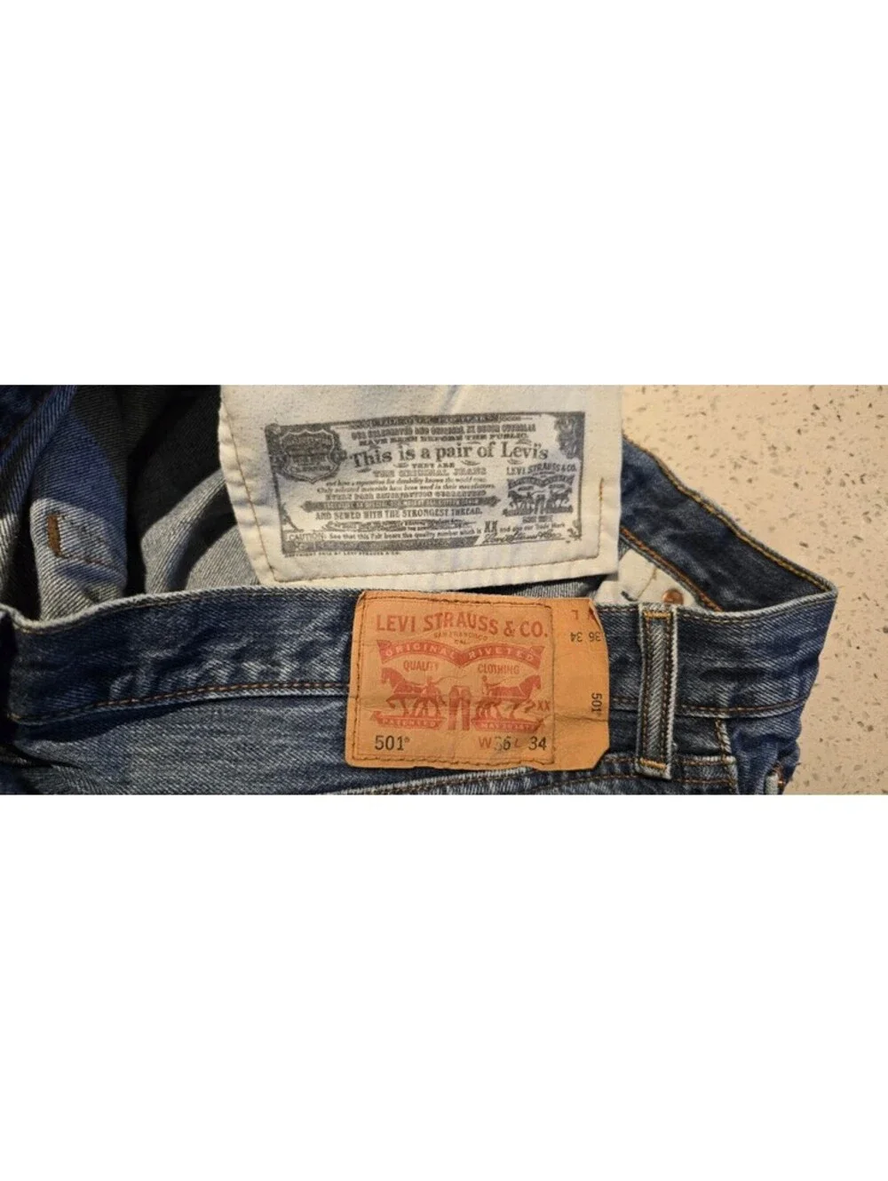 Circa 2015 36x34 Levi Button Fly Jeans in Great Condition